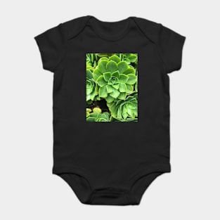 Flower-shaped succulent plant in Southern California Baby Bodysuit